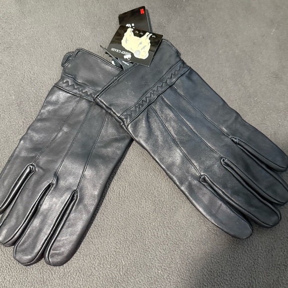 3M Thinsulate Men's Black Leather Gloves L/XL - Picture 2 of 9